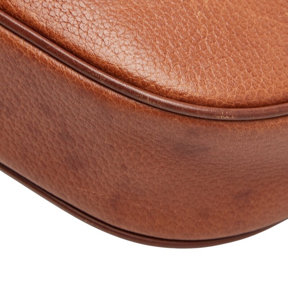 Burberry Nova Check Shadow Black Horse Shoulder Bag Brown Leather - Picture 5 of 9